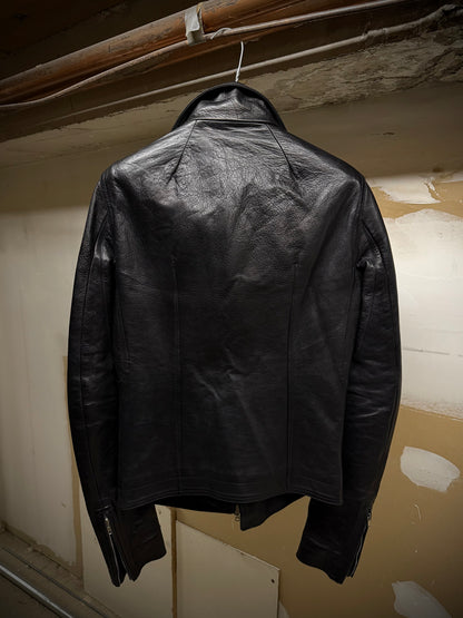 Rick Owens SS17 "WALRUS" Stooges Calf Leather Rider Jacket