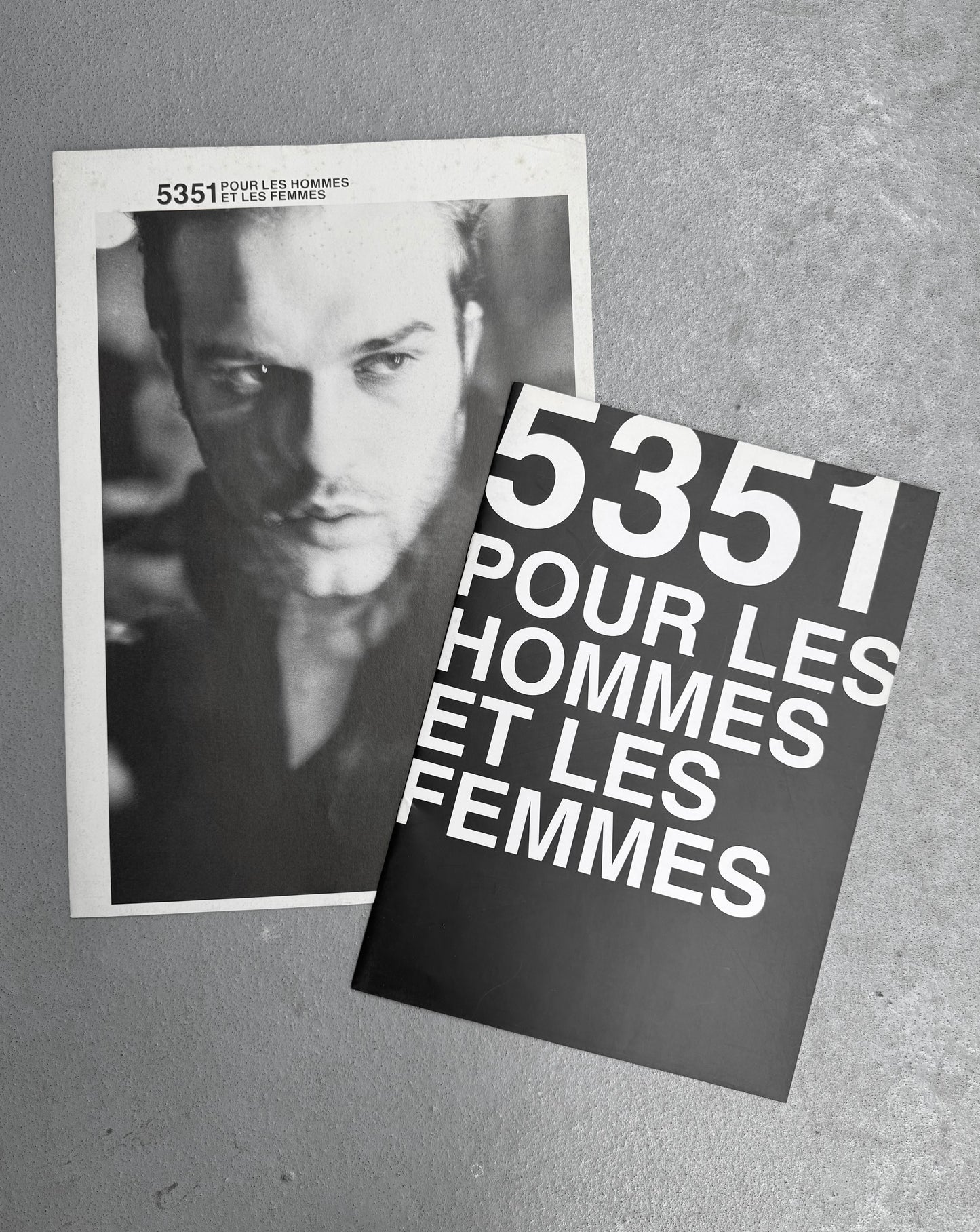 5351 Pour Les Hommes & Les Femmes Early 00s Collection Set of 2 Look Books
