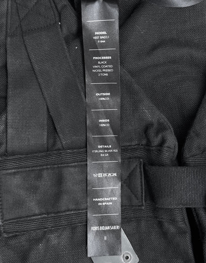 Boris Bidjan Saberi SS19 ‘VESTBAG2.1-F1944’ Coated Denim Vest Bag
