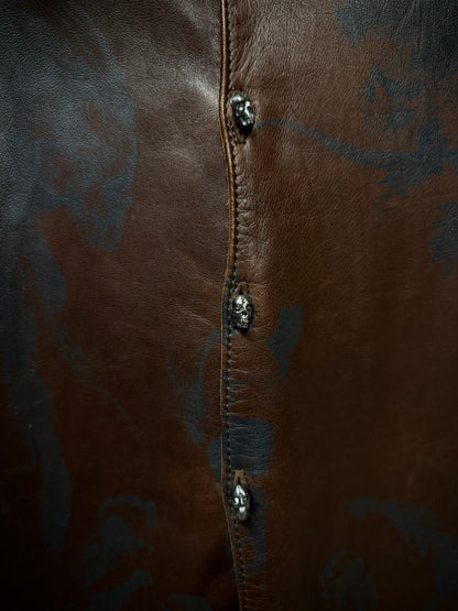 IfSixWasNine 'SHIRT GYPSY-G.0. J/M' Foliage Print Horse Leather Shirt detail | DRIEW GARMENTS