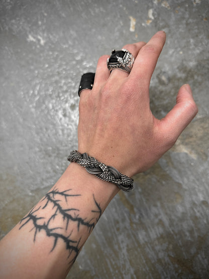 Emanuele Bicocchi .925 Silver Mixed Braided Bracelet detail | DRIEW GARMENTS