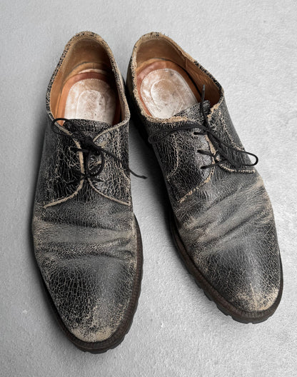 Maison Martin Margiela SS13 Cracked Leather Derbies