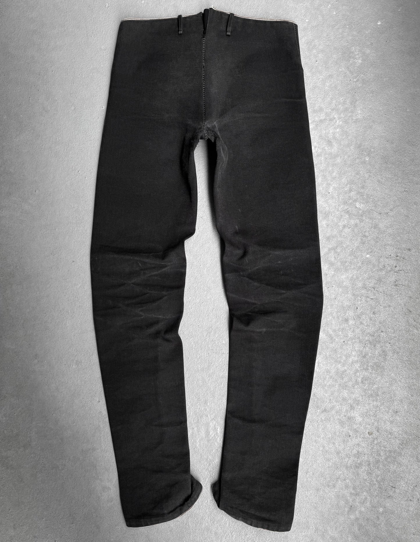 A DICIANNOVEVENTITRE (A1923) Selvedge Overlock Linen Denim