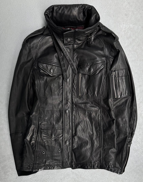 Kyoji Maruyama AW08 Black Leather Rider Jacket | Size 3 – DRIEW