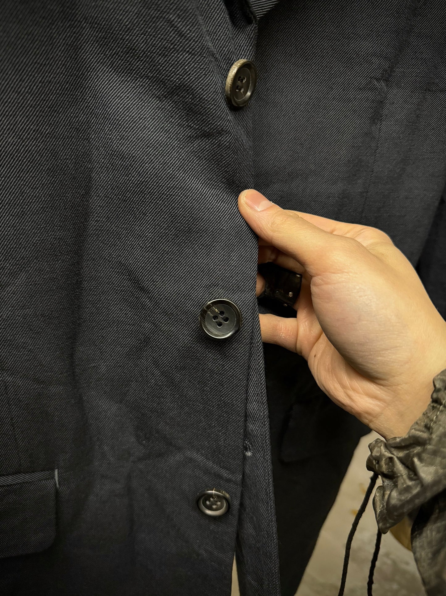 COMME des GARÇONS HOMME PLUS EVERGREEN AW08 Two Toned Bleached Wool Blazer
