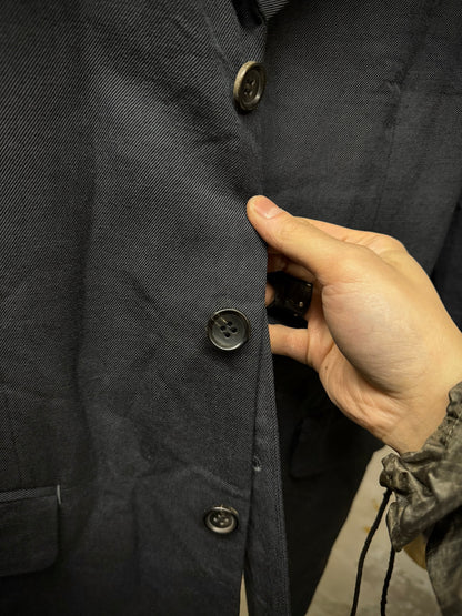 COMME des GARÇONS HOMME PLUS EVERGREEN AW08 Two Toned Bleached Wool Blazer