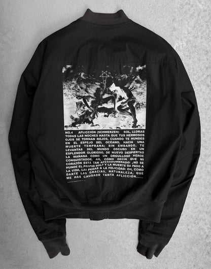Rick Owens DRKSHDW SS20 “TECUATL” Richard Wagner’s Affliction MA-1 Bomber Jacket