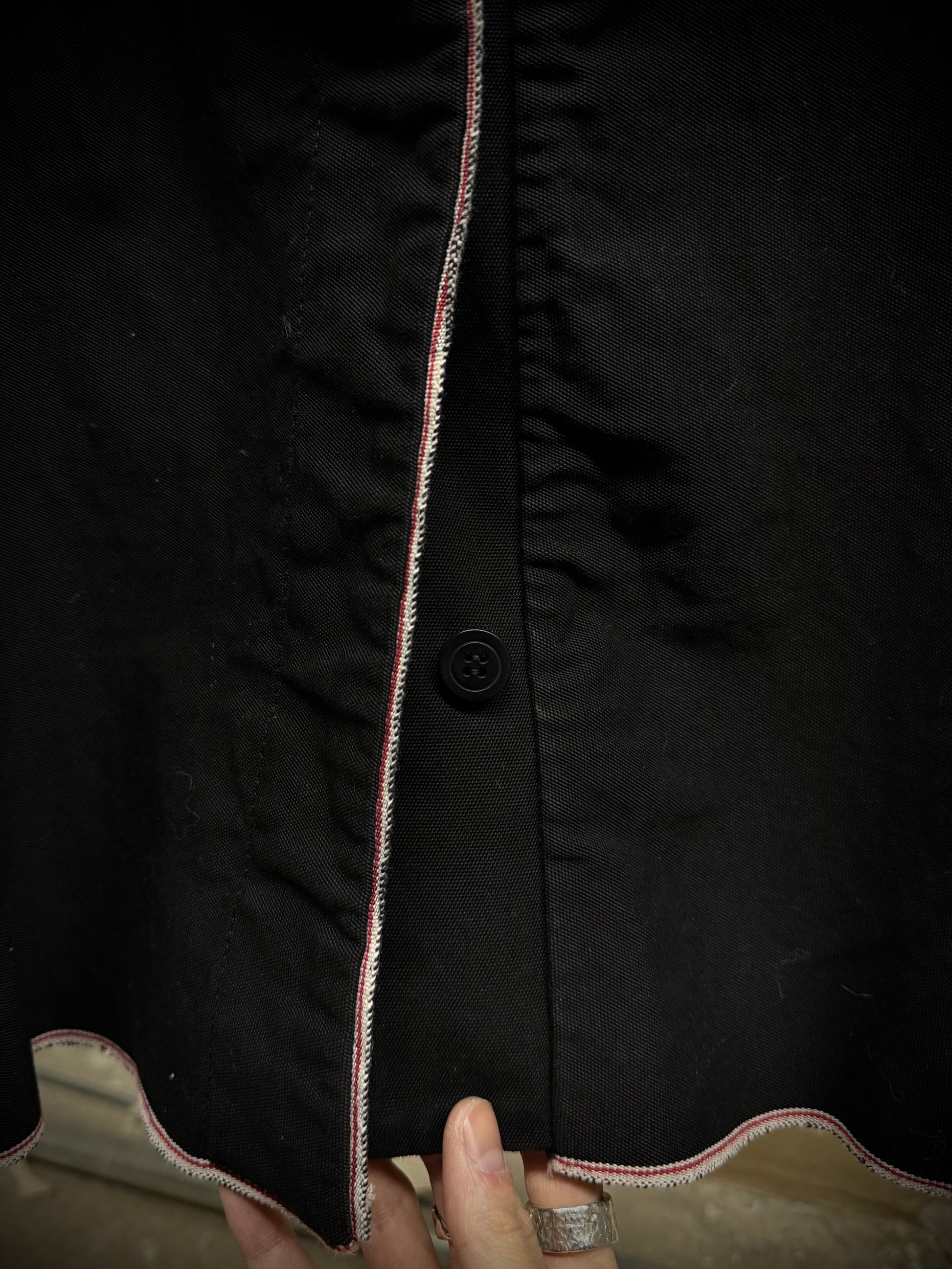 Carol Christian Poell 2010 'VM/2562SED PEDGE-PTA/10' SELF-EDGE Metre Double Breasted Coat detail | DRIEW GARMENTS