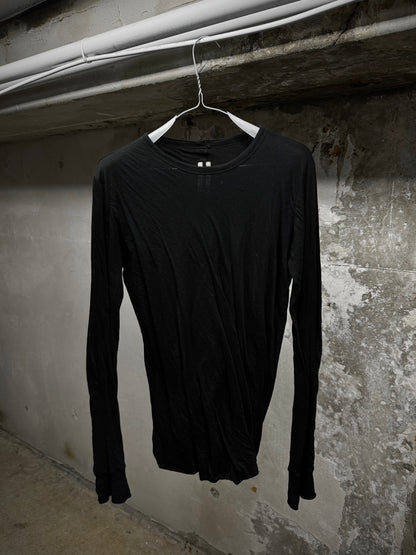 Rick Owens SS25 "HOLLYWOOD" Black Double Layered Long-sleeves | Archive Fashion Toronto