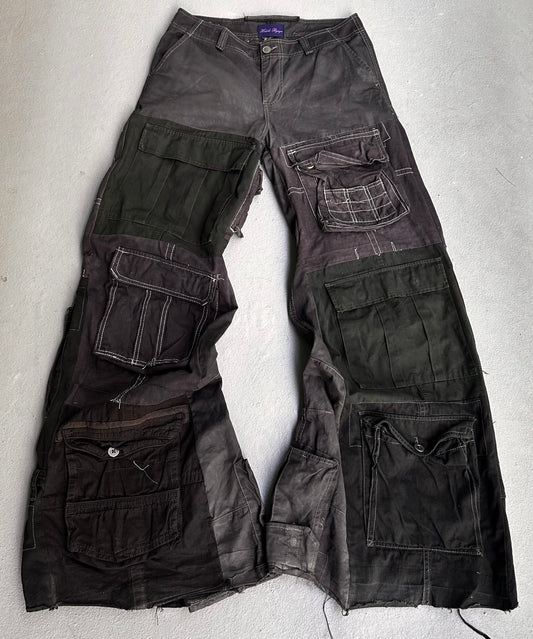 Hideki Ryuga SS24 “Fragment” Reconstructed Utility Cargo Pants