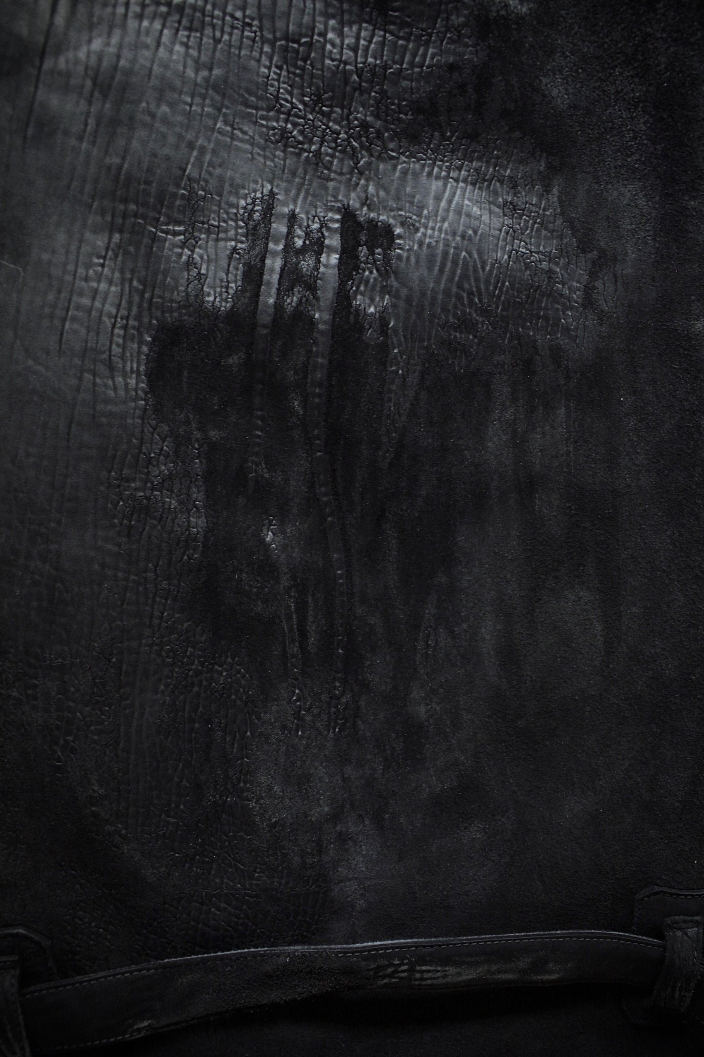 Carol Christian Poell 'AM/2608 CUBS-PTC/010' Object-dyed Horse Culatta Leather Vest Bag detail | DRIEW GARMENTS