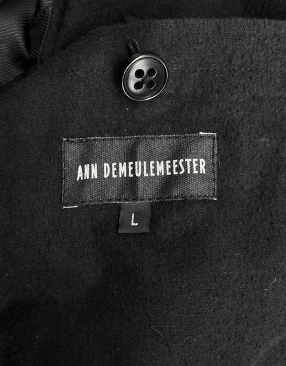 Ann Demeulemeester AW06 Lambskin Leather Asymmetrical Rider Jacket