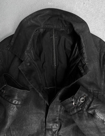 Rick Owens DRKSHDW AW17 “GLITTER” Waxed Denim Padded Worker Jacket
