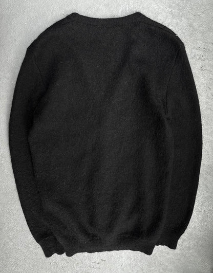 Saint Laurent Paris AW15 Swarovski Embellished Mohair Cardigan