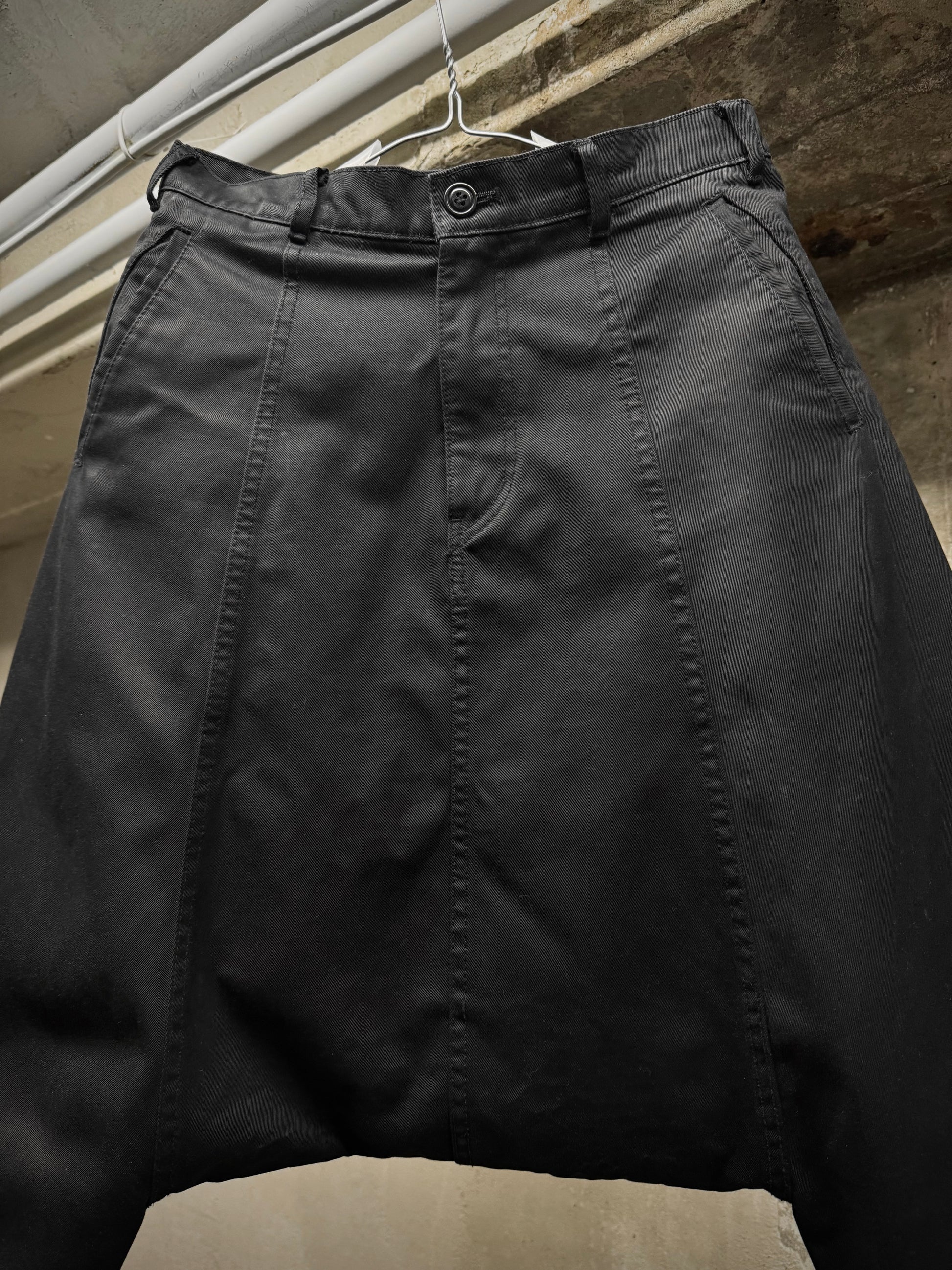 COMME des GARÇONS BLACK COMME des GARÇONS SS13 Cropped Drop-Crotch Denim detail | DRIEW GARMENTS