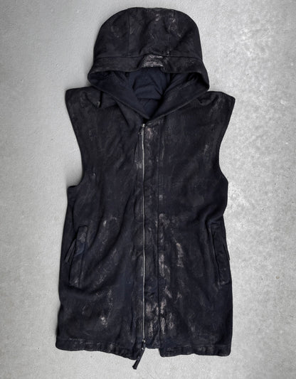 Boris Bidjan Saberi SS16 ‘ZIPPER0 F0501C’ Vinyl Processed Hooded Vest