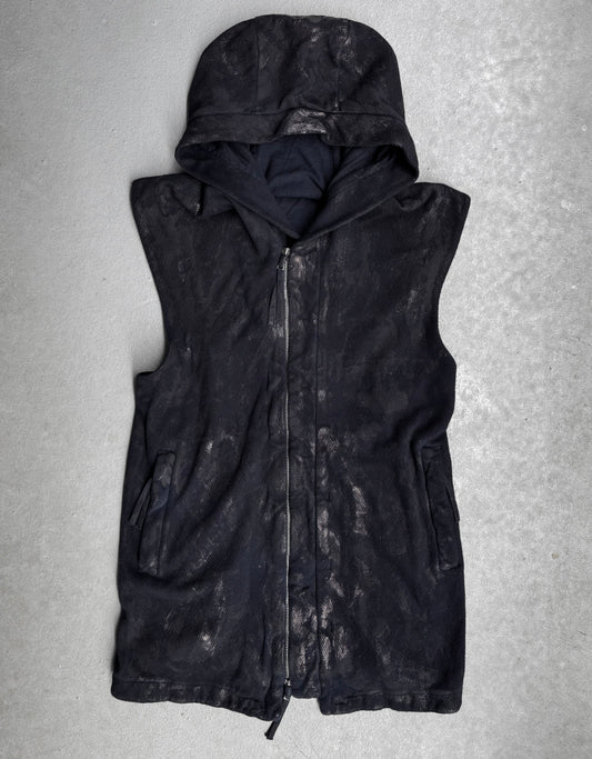 Boris Bidjan Saberi SS16 ‘ZIPPER0 F0501C’ Vinyl Processed Hooded Vest