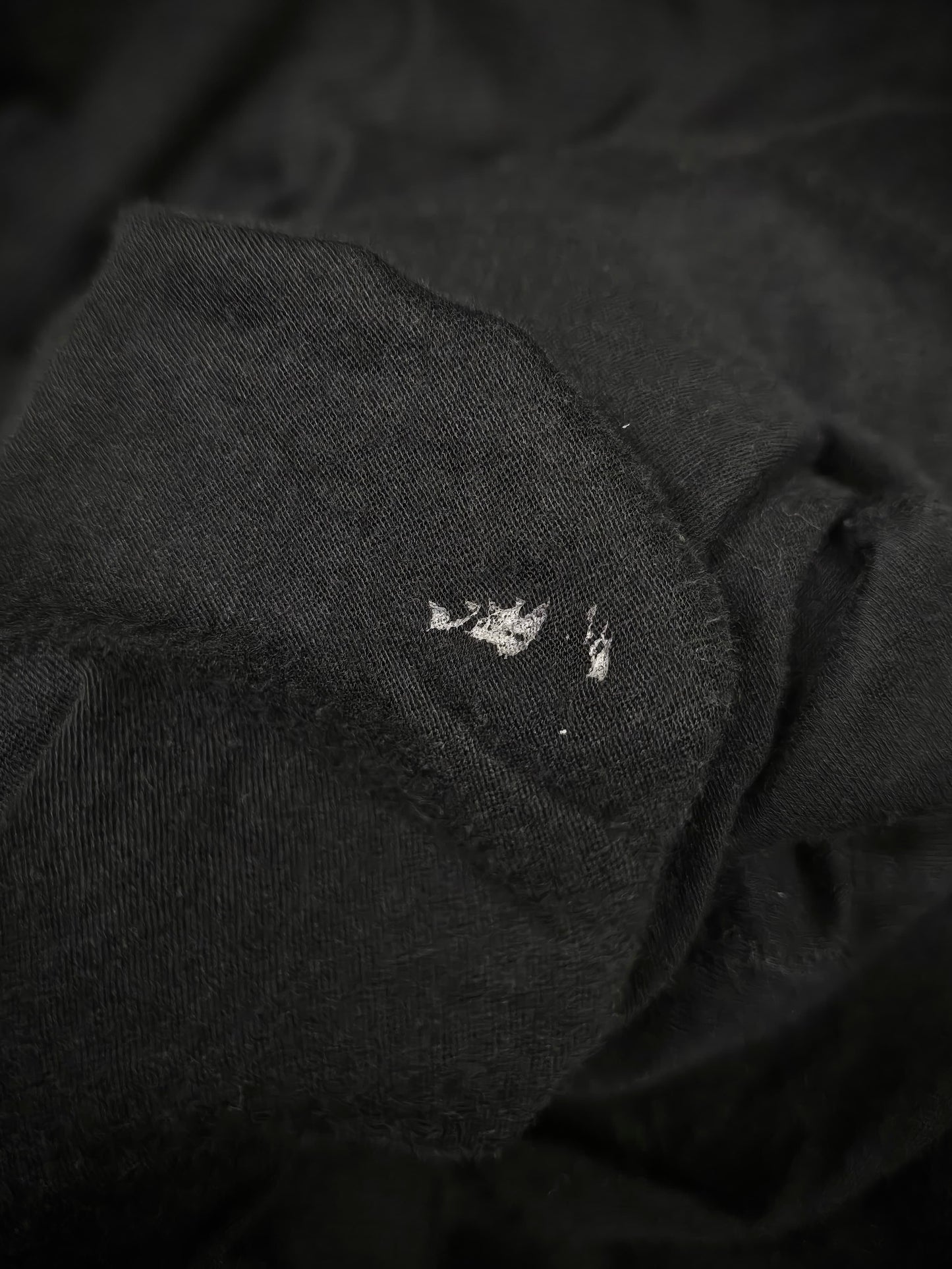 Rick Owens AW16 "MASTODON" Black Sheer Longline Level T-shirt detail | DRIEW GARMENTS