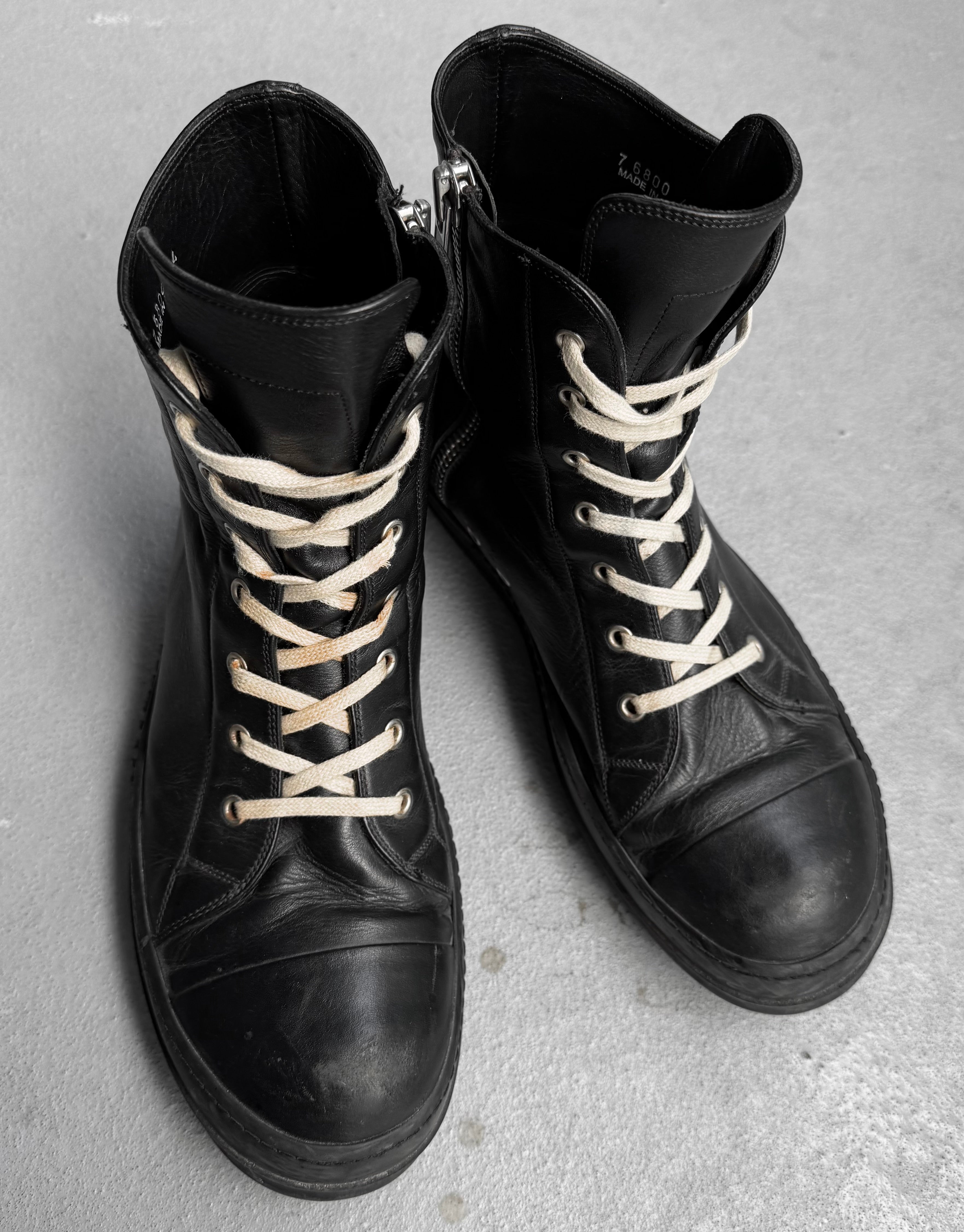 Rick Owens AW12 “MOUNTAIN” All-black Leather Ramones