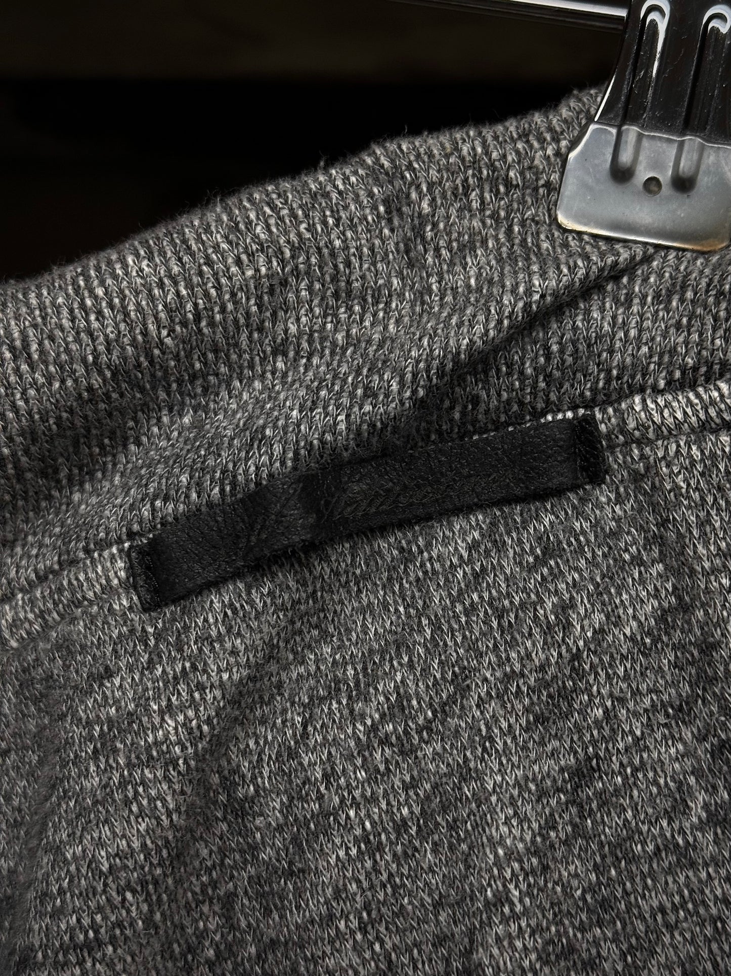 14thAddiction Early 00s Grey French Terry Drop-crotch Shorts detail | DRIEW GARMENTS
