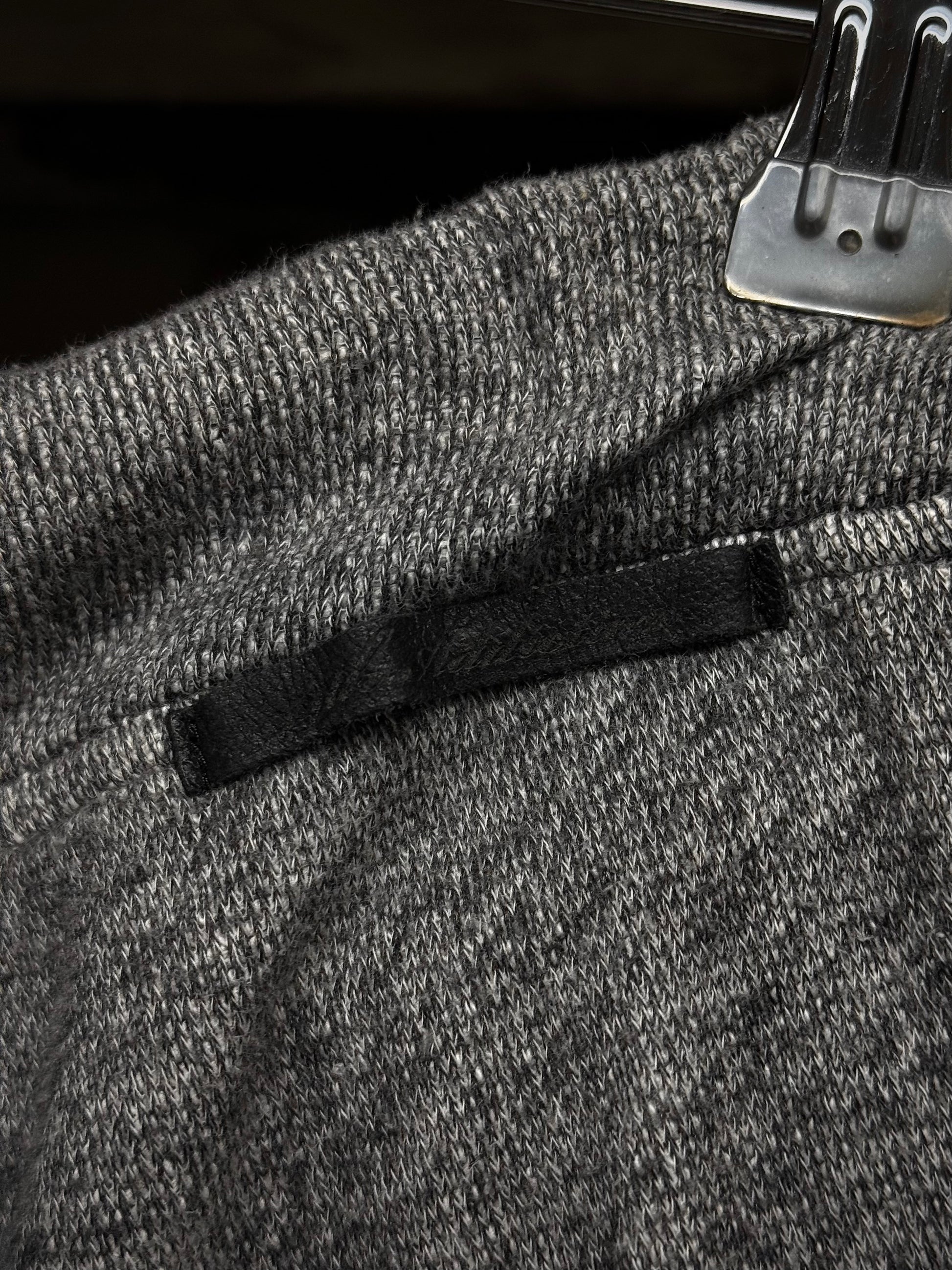 14thAddiction Early 00s Grey French Terry Drop-crotch Shorts detail | DRIEW GARMENTS