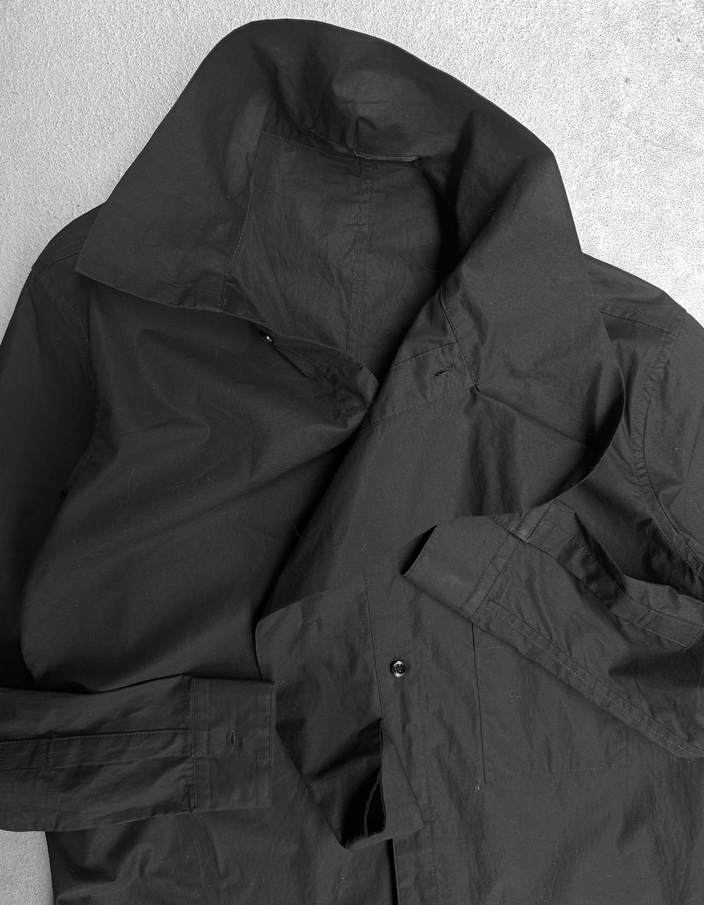 Y's by Yohji Yamamoto SS15 Twisted High Neck Collar Shirt