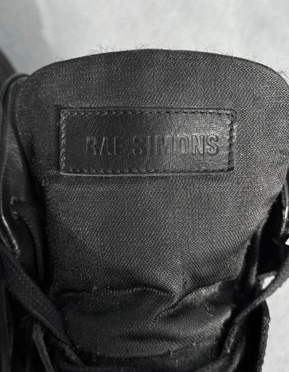 RAF SIMONS SS13 Black Holographic Hi-top Sneakers