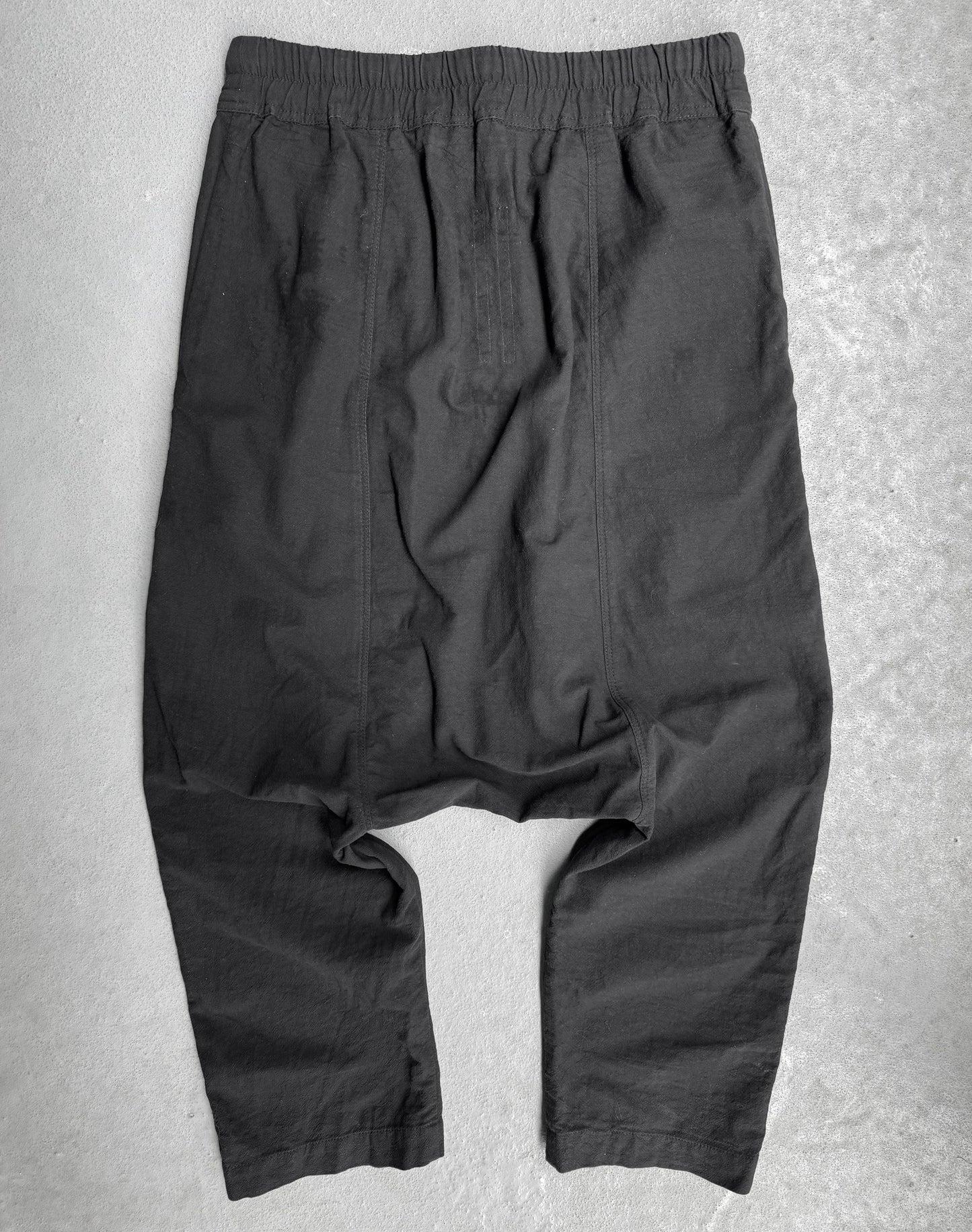 Rick Owens SS18 “DIRT” Lightweight Cotton Drop-crotch Pants