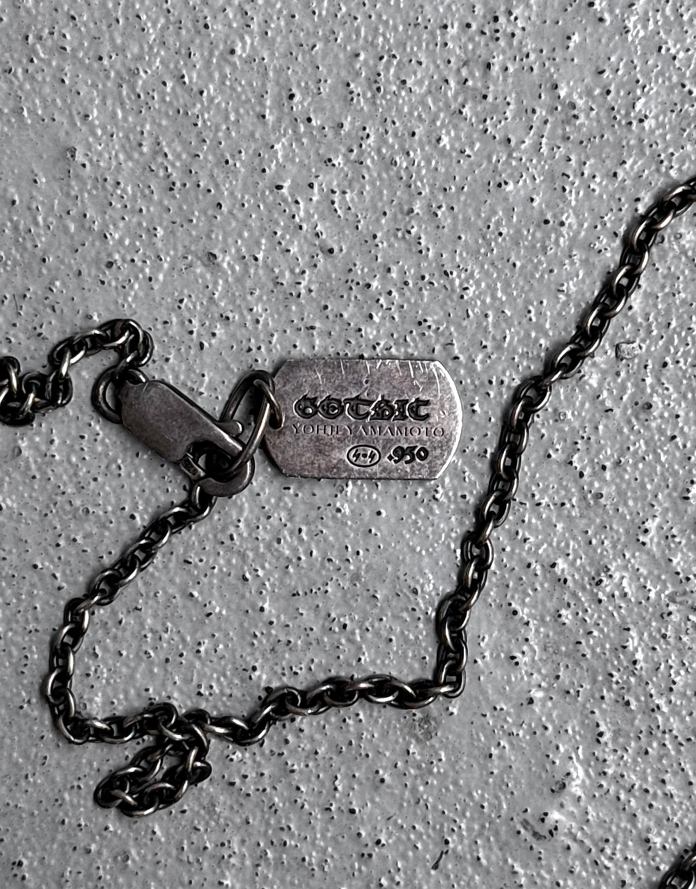 Yohji Yamamoto GOTHIC .950 Silver Glass Pendant Necklace – DRIEW