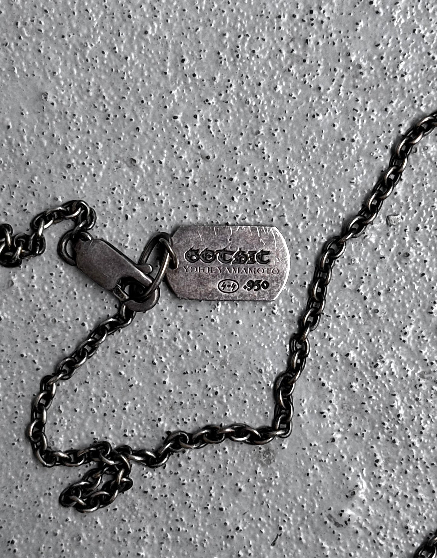 GOTHIC by Yohji Yamamoto 2018 Glass Holder .950 Silver Pendant Necklace
