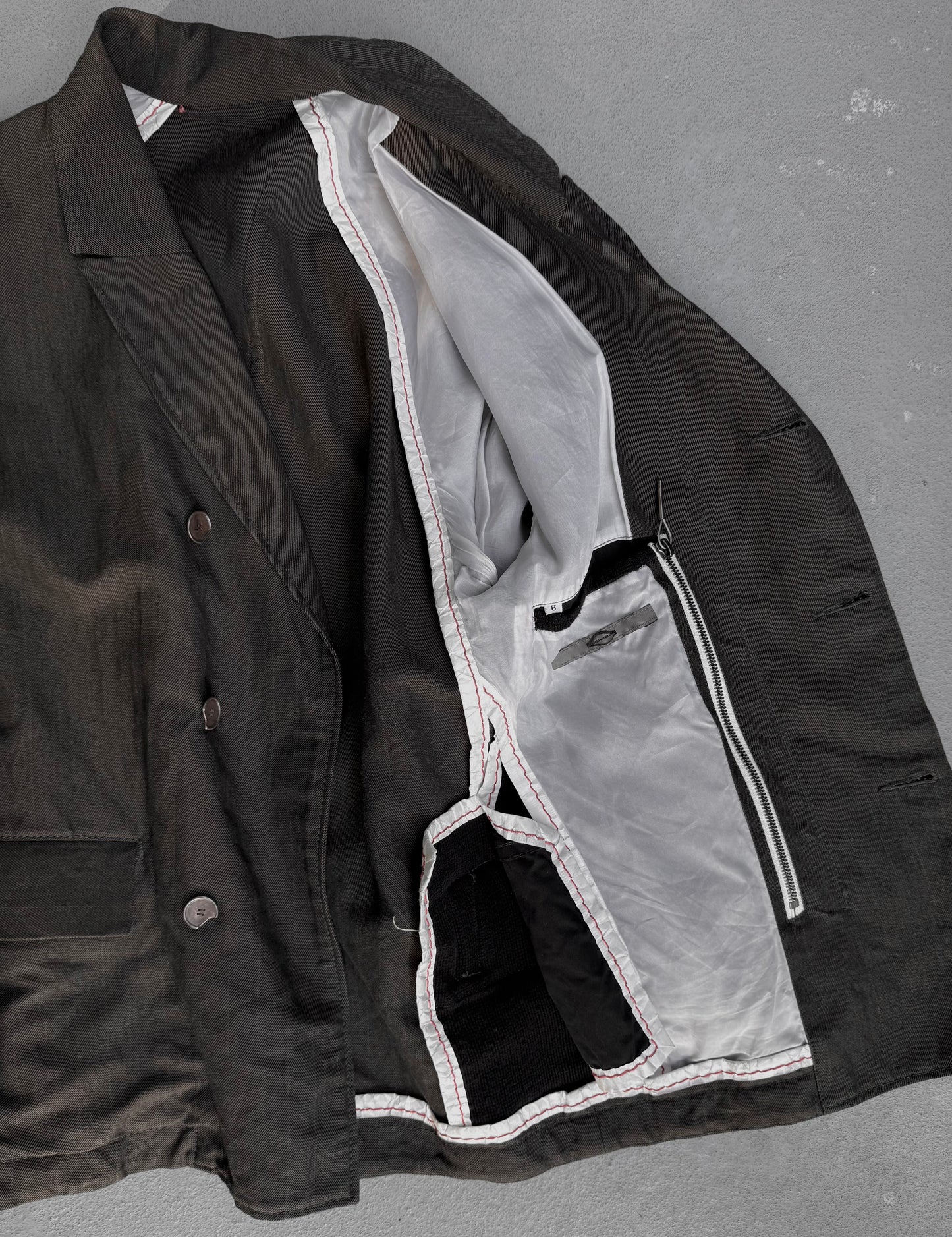 Taichi Murakami Displacement Double Breasted Work Blazer