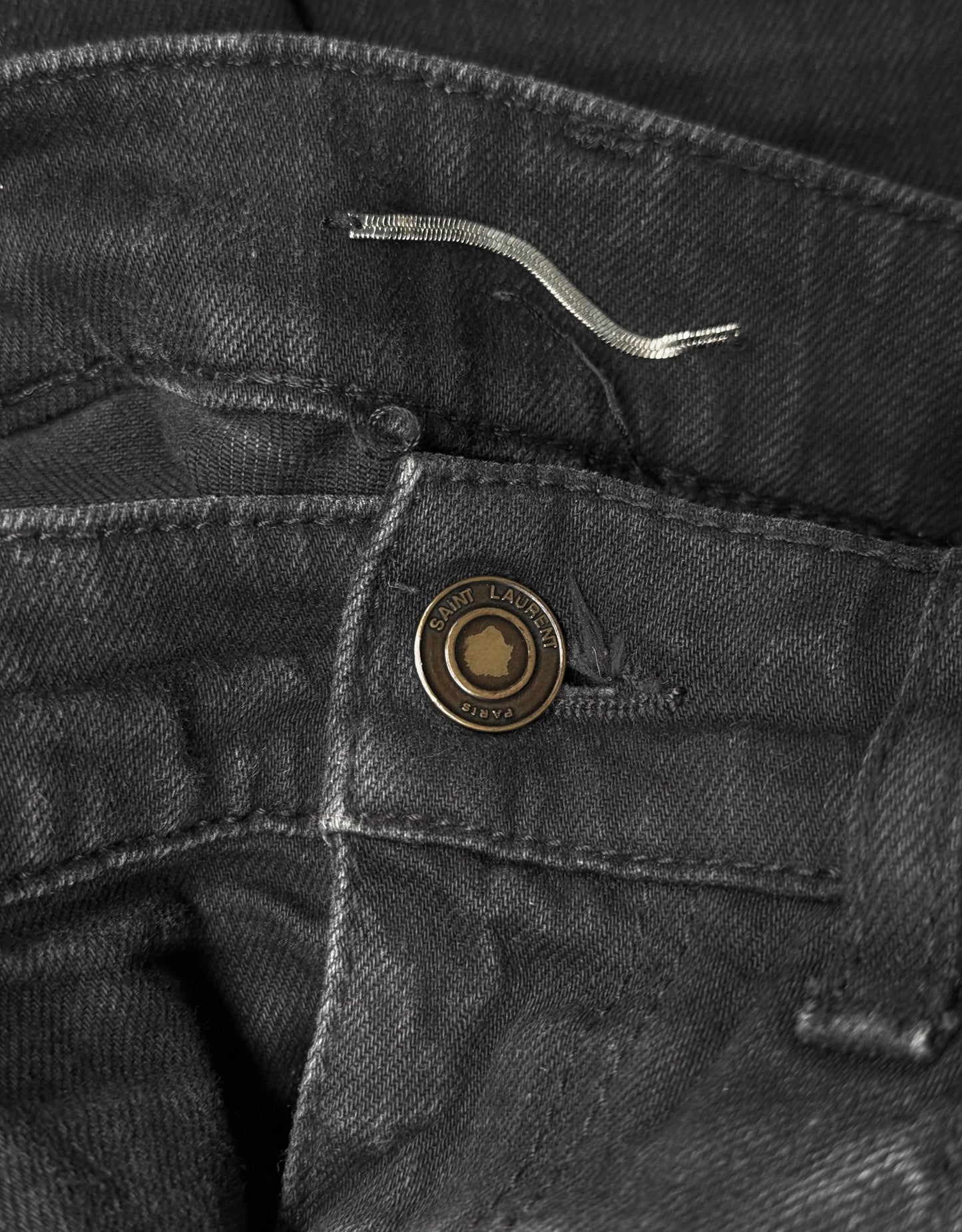 Saint Laurent Paris AW17 Washed Black ‘D02’ Skinny Denim