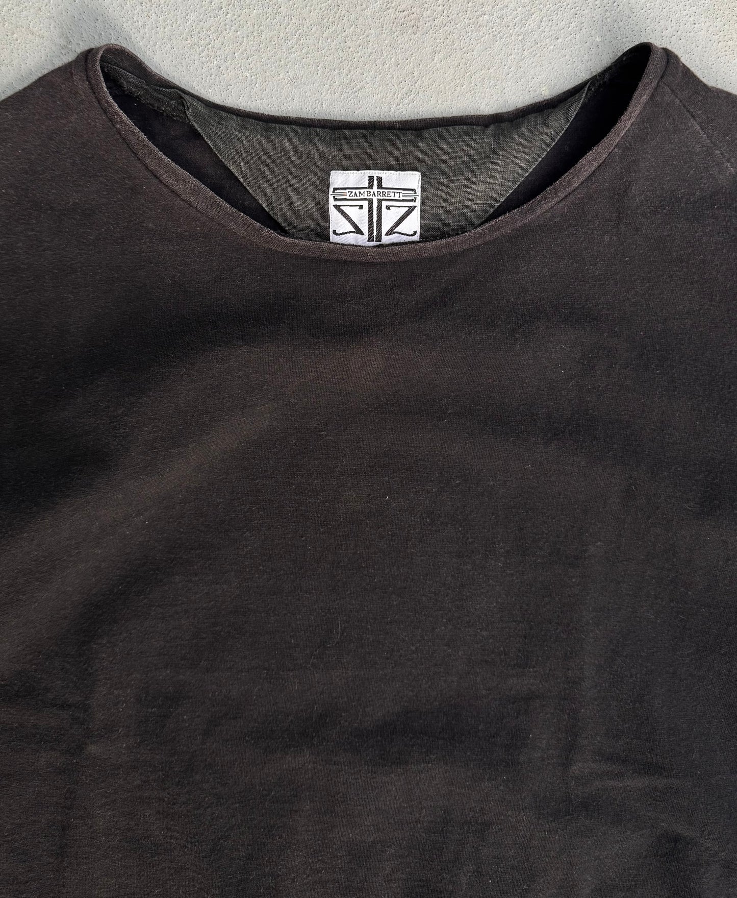 ZAM BARRETT Raw Cut Asymmetrical T shirt