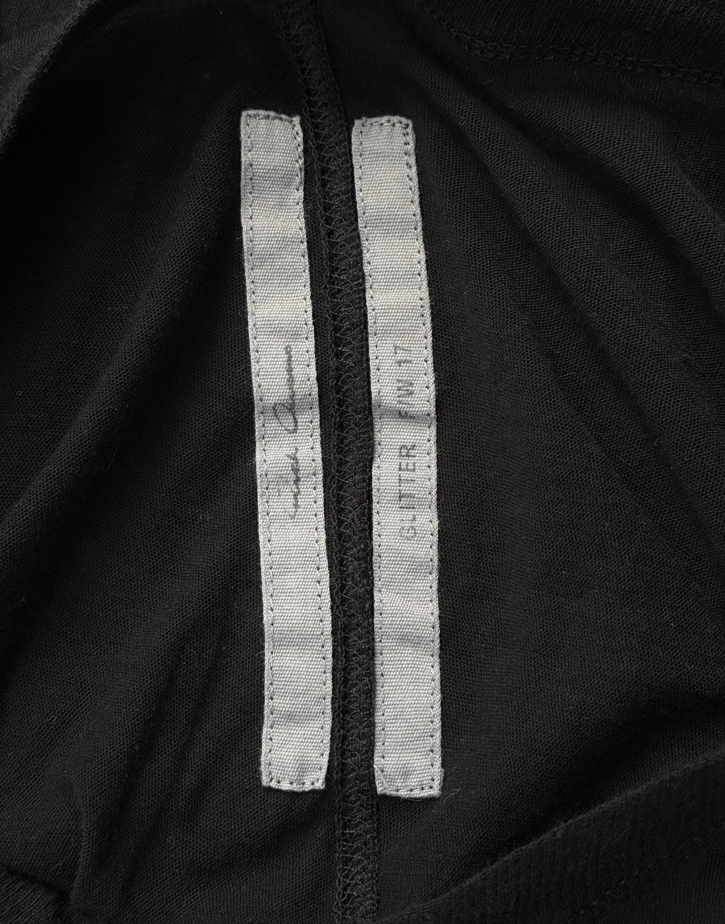 Rick Owens AW17 “GLITTER” Black Sheer Unstable Long-sleeves