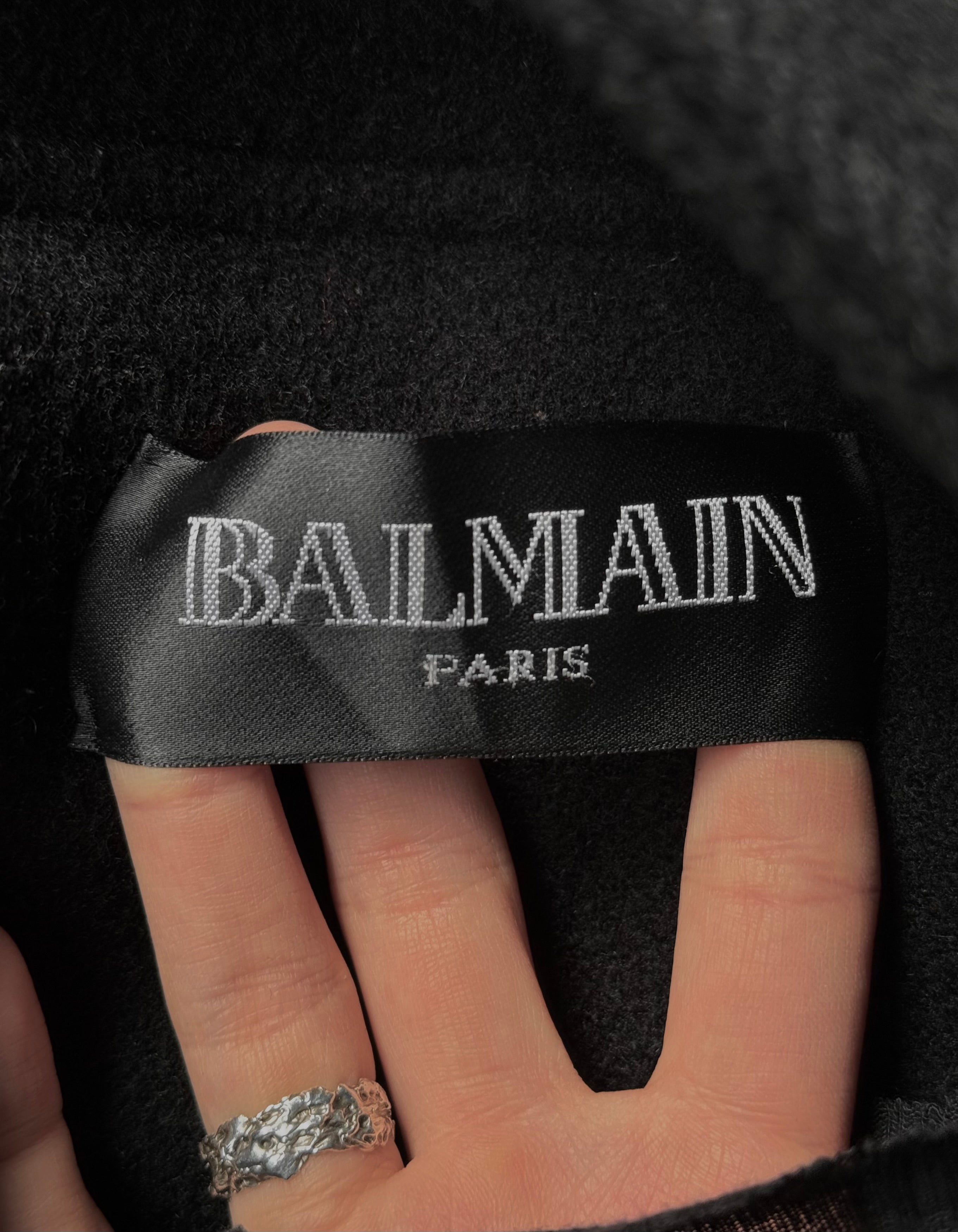 BALMAIN by Christophe Decarnin AW11 Boiled Wool Duffle Coat – DRIEW