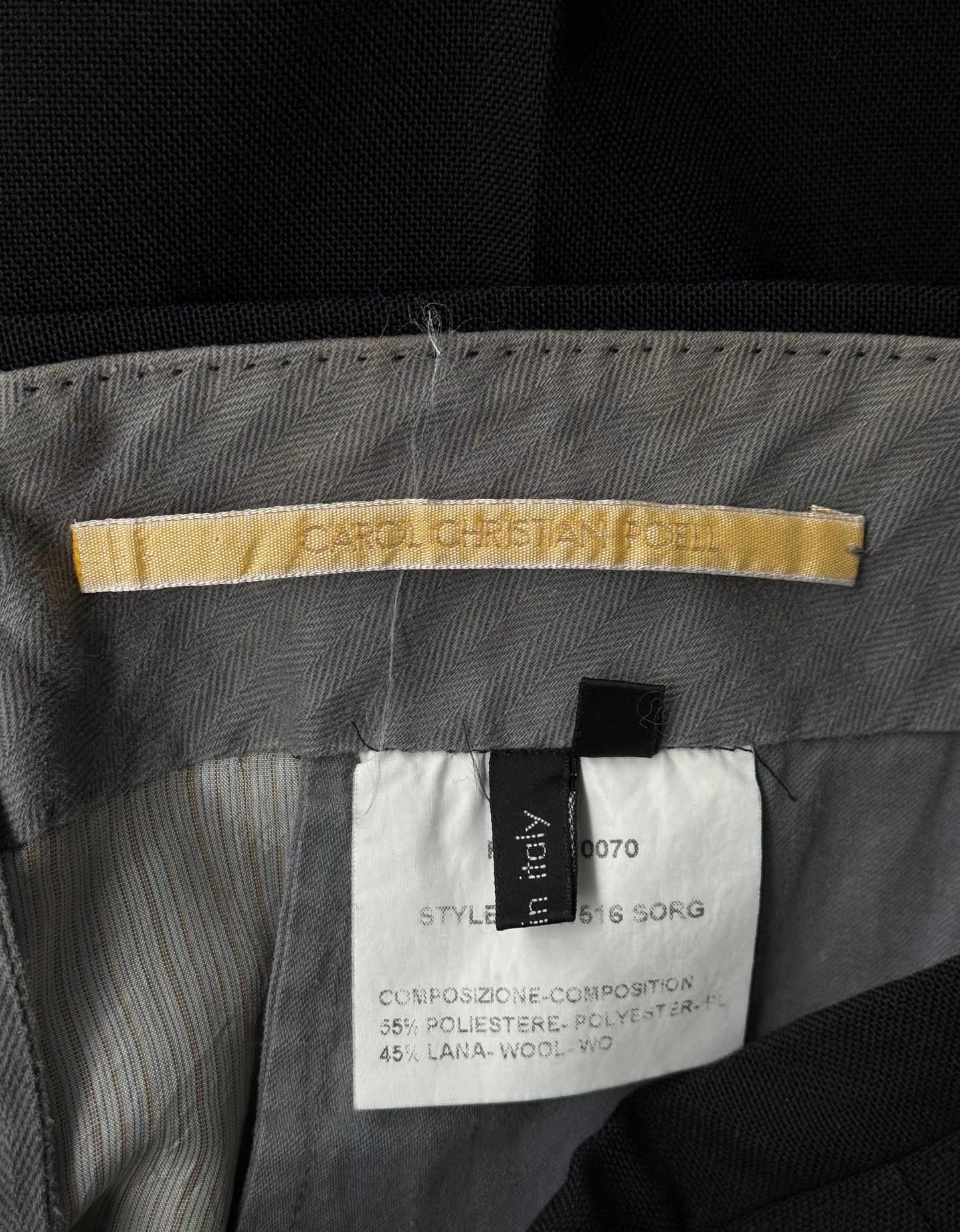 Carol Christian Poell AW01-02 'PM/1516 SORG' Wide Leg Trousers