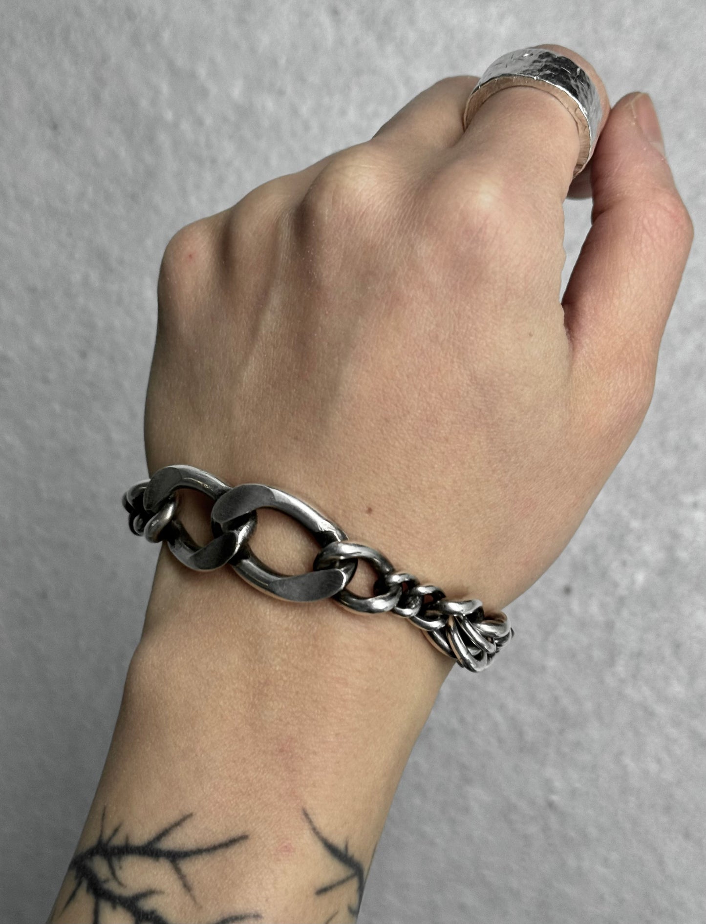 WERKSTATT:MÜNCHEN 'M2592’ Wild Links Silver Bracelet