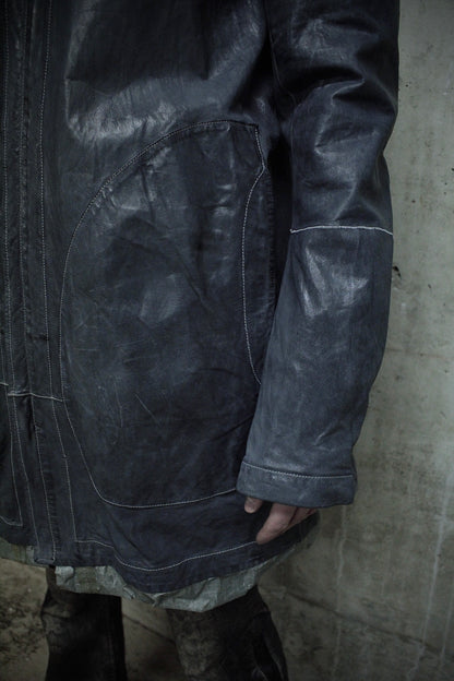 Carol Christian Poell 'LOM/2400 ROOLS-PTC/29' Reversible Object-dyed Kangaroo Leather Parachute Parka Jacket