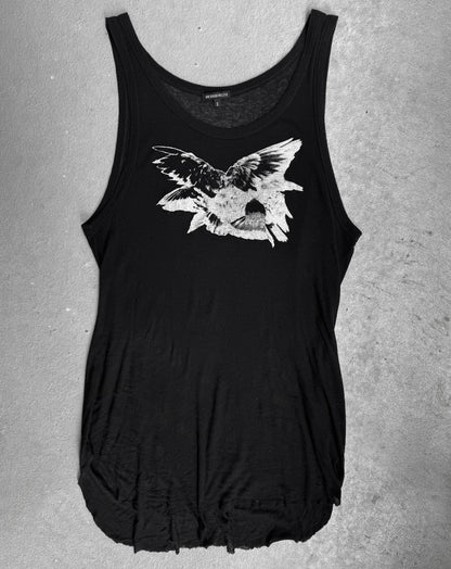 Ann Demeulemeester SS10 Hawk Printed Tank Top