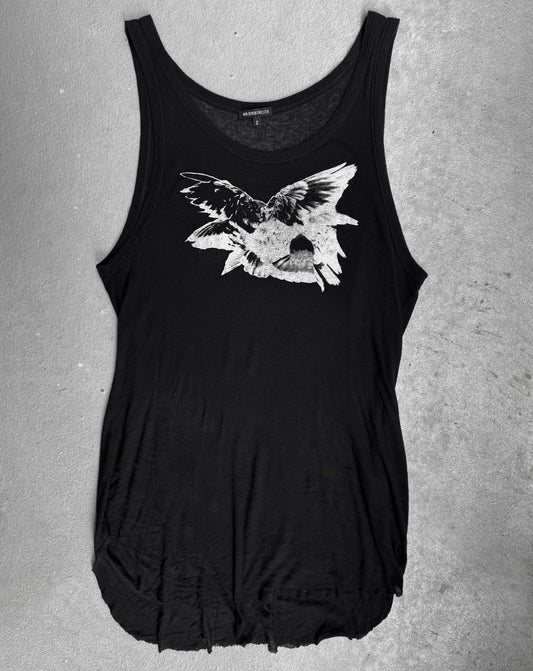 Ann Demeulemeester SS10 Hawk Printed Tank Top