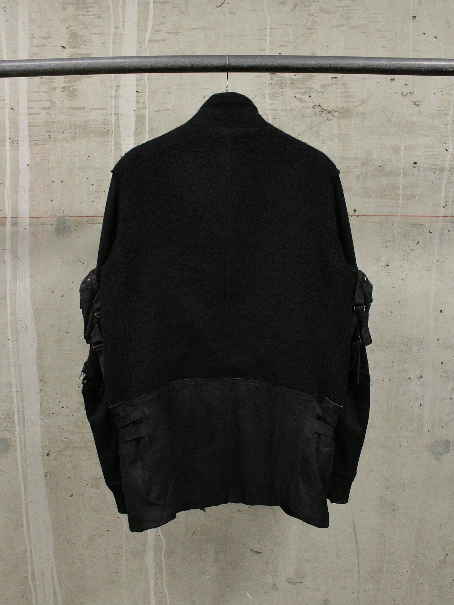 Number (N)ine AW05 "The High Streets" Hybrid Wool Sheep Leather Cargo Blazer