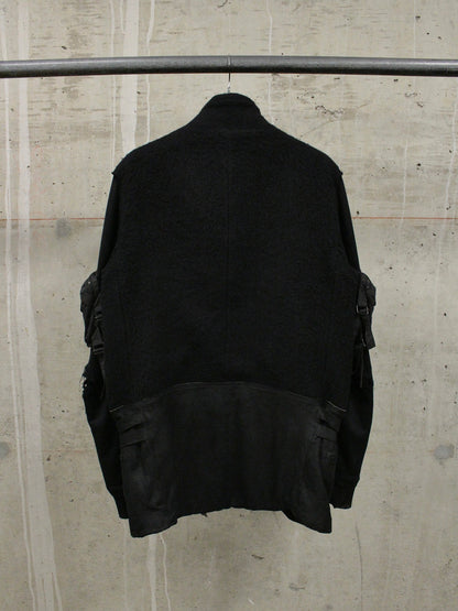 Number (N)ine AW05 "The High Streets" Hybrid Wool Sheep Leather Cargo Blazer