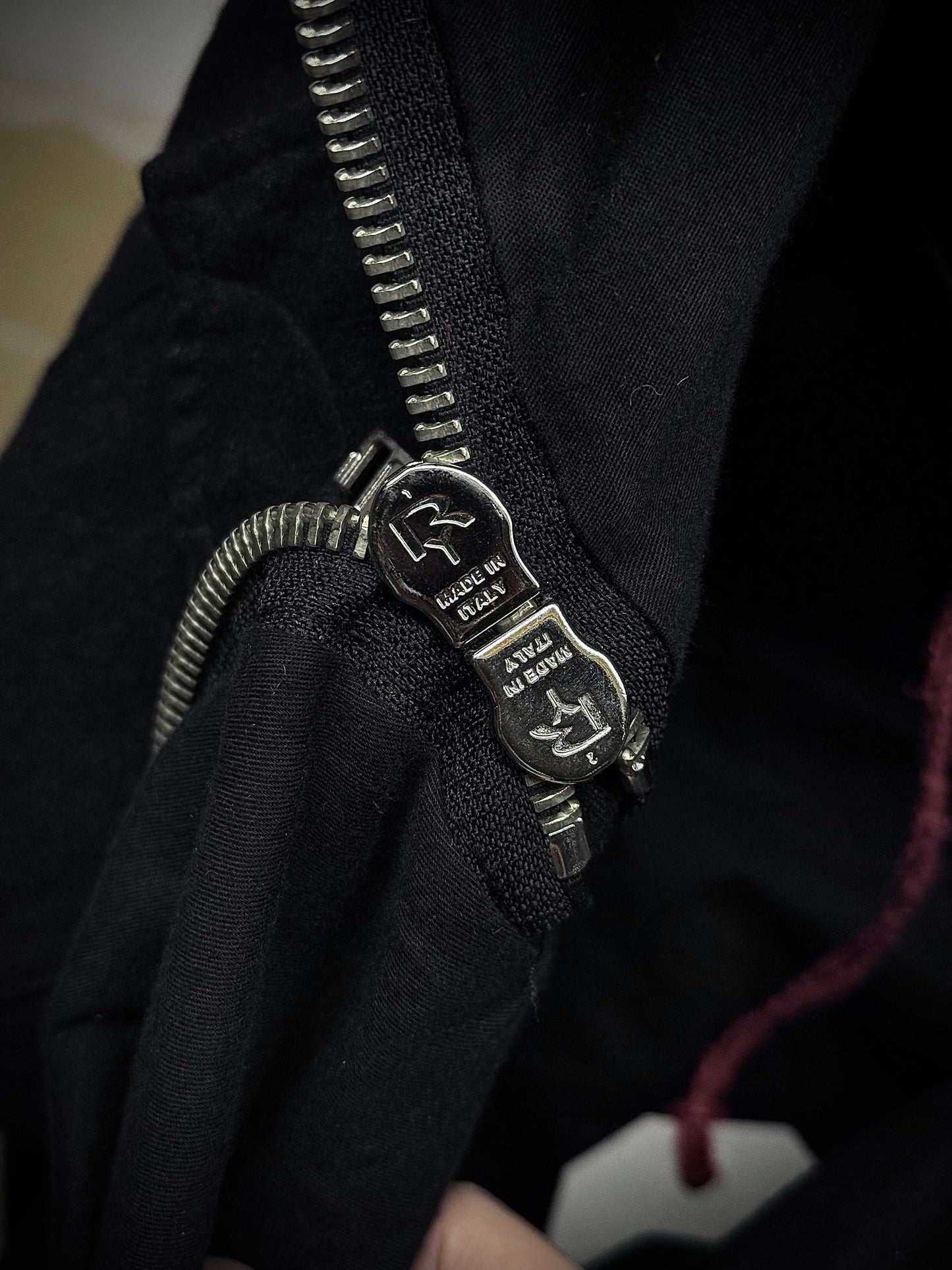 Ann Demeulemeester 2010s Skull Charm Wool Ramie Backpack