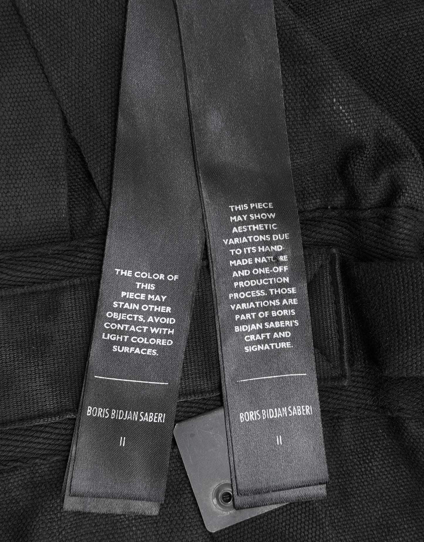 Boris Bidjan Saberi SS19 ‘VESTBAG2.1-F1944’ Coated Denim Vest Bag