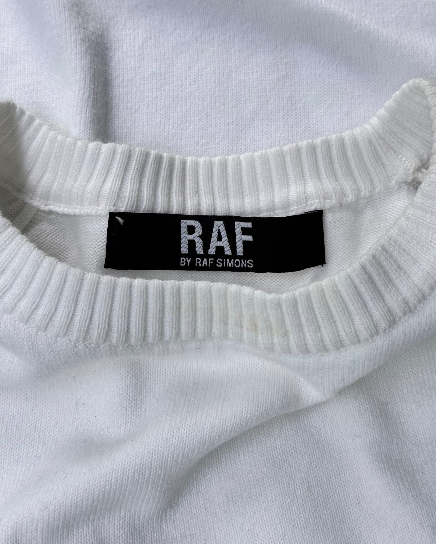 RAF by Raf Simons SS08 Tie-Dye Logo Embroidered Sweatshirt