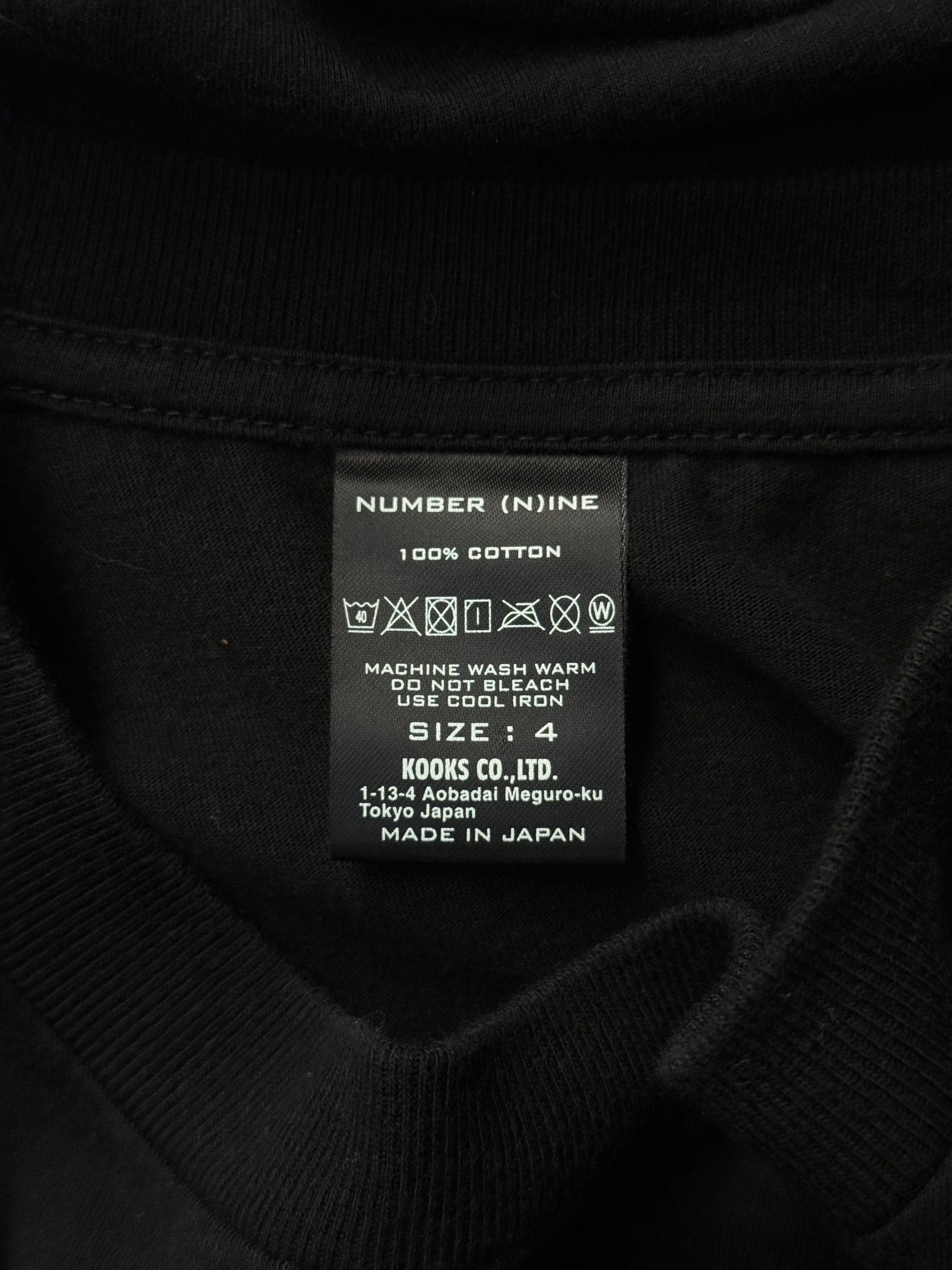 Number (N)ine Re-edition SS01 “Time Migration” School of Visual