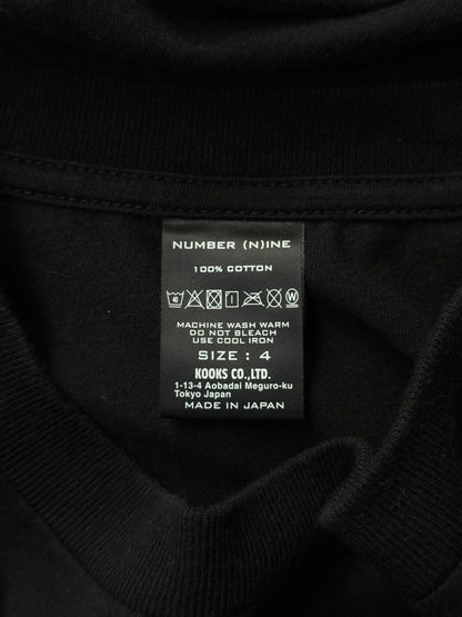Number (N)ine Re-edition SS01 “Time Migration” School of Visual Comedy Graphic Skull T-shirt