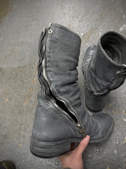 Carol Christian Poell ‘AM/2687P ROOMS-PTC/08’ Titanium Prosthetic Tornado Zip Boots detail | DRIEW GARMENTS