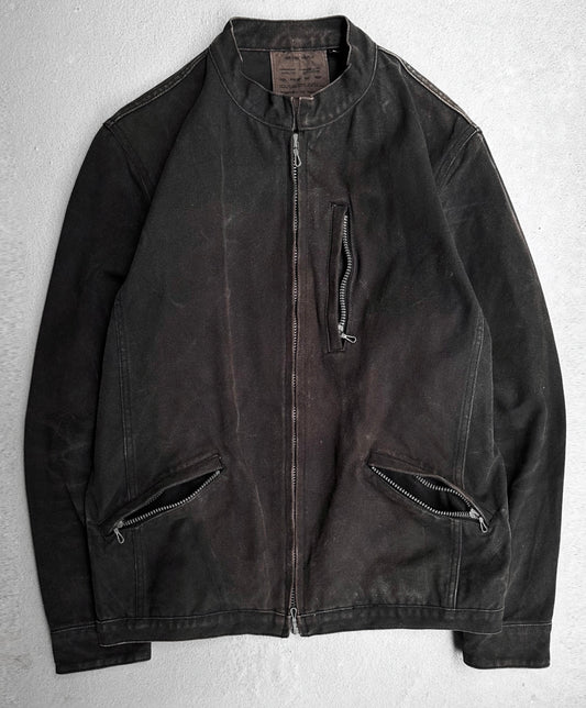 RipVanWinkle Late 90s Faded Canvas Zip-up Work Jacket