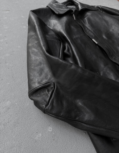 Carol Christian Poell ‘LM/2498 CORS-PTC/010’ Object-dyed Lined Scarstitch Horse Leather Jacket